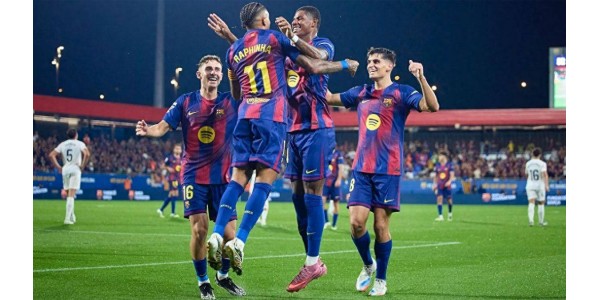 FC Barcelona klatret til andreplass på tabellen.