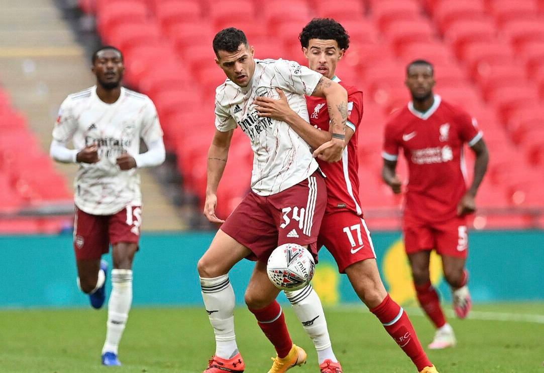 Arsenal er nummer tre på tabellen.