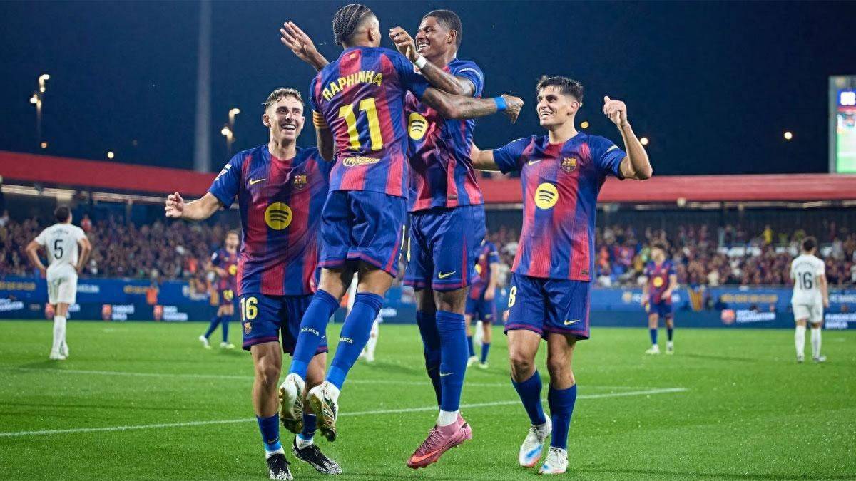 FC Barcelona klatret til andreplass på tabellen.