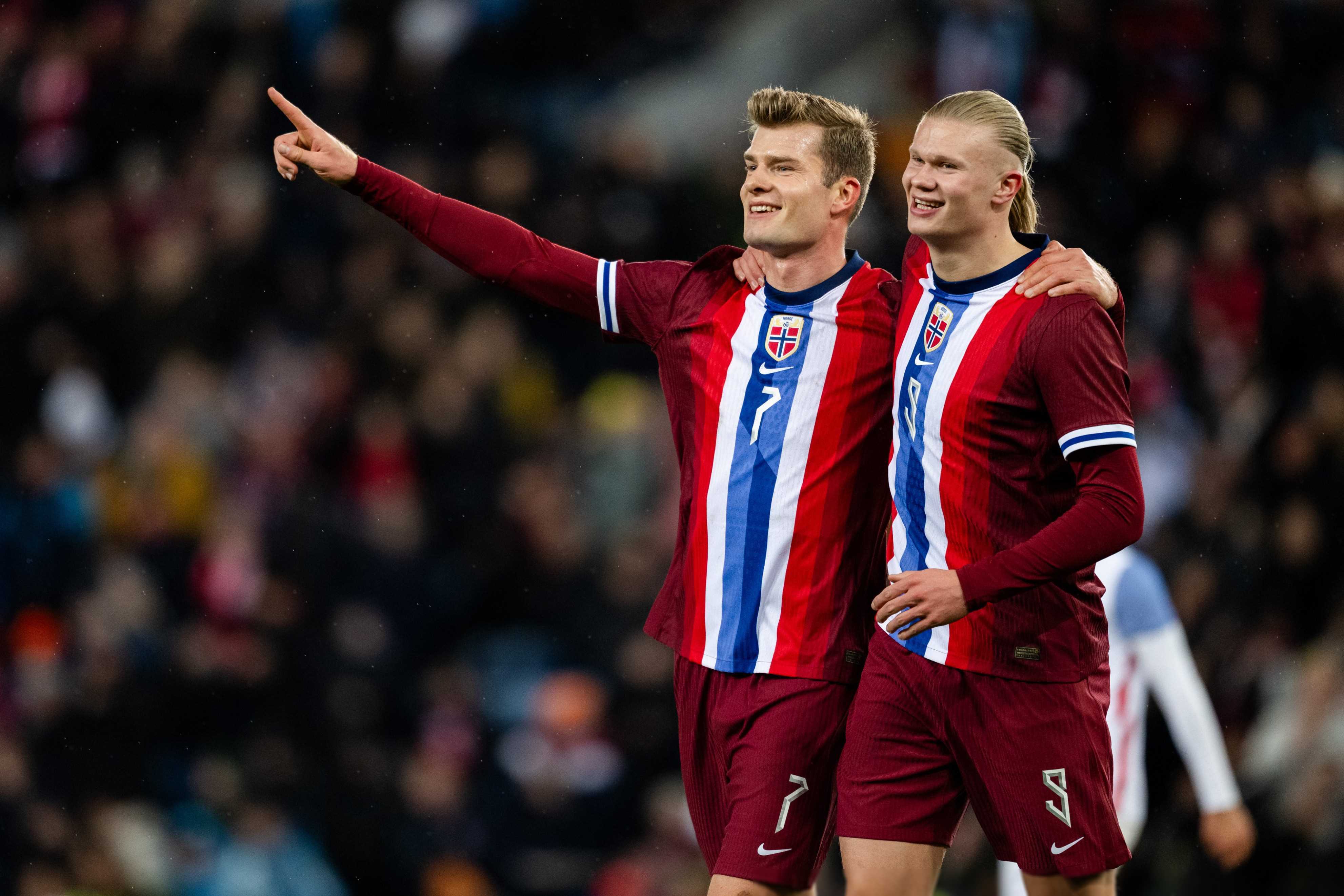 Erling Haaland leder Norge til sin første VM-seier